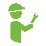 green worker icon